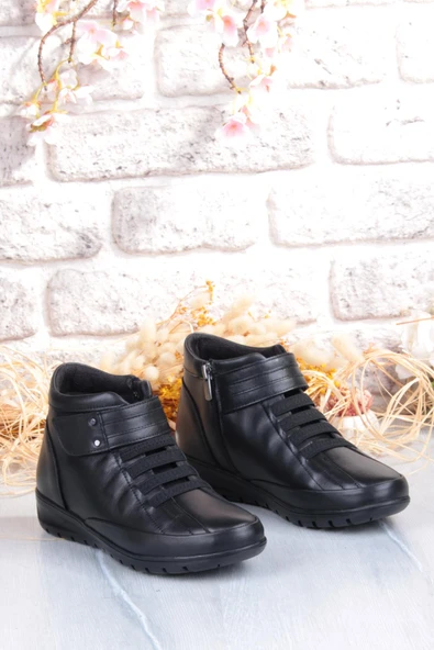 Pepita 7118 Rahat Esnek Kaymaz Taban Yumuşak Hakiki Deri Kadın Bot - Resim 5