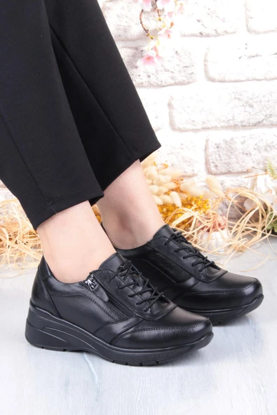 Pepita 9402 Comfort Yumuşak Esnek Kauçuk Kaymaz Taban Hakiki Deri Kadın Ayakkabı ürün görseli