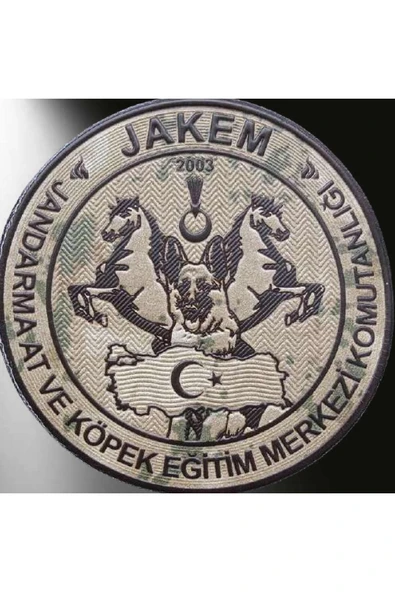 Jandarma JAKEM Kamuflaj 3d Arması,2025 Yeni Tip Cırtlı,Standart Ölçü,1.sınıf Plastik Ultra Kaliteli ürün görseli