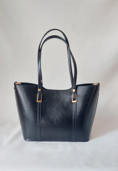 252SV823 Model Sarach Marka Siyah Renk El ve Omuz Çantası - 3