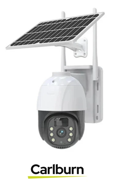 360° Dönen PTZ Kontrol Hareket Algılama Teknolojisi 8000 mAh Güneş Enerji Dış Mekan Güvenlik Kamera - 2