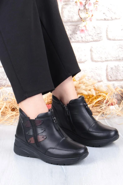 Pepita Z014 Rahat Esnek Kaymaz Taban Yumuşak Hakiki Deri Kadın Bot ürün görseli