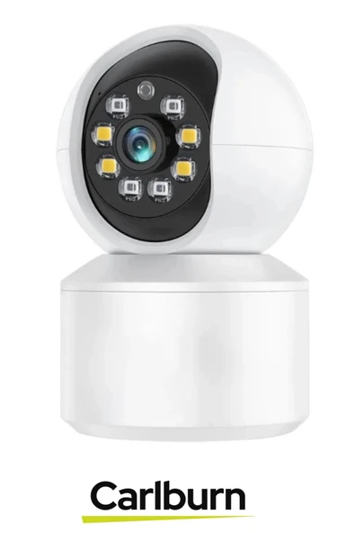 Çift Yönlü Dinleme Konuşma Gece Görüş 360 Derece Panoramik Uygulama Destek Wi-Fi Ev Güvenlik Kamera - 2