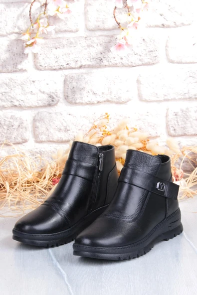 Pepita B002 Rahat Esnek Kaymaz Taban Yumuşak Hakiki Deri Kadın Bot - Resim 6