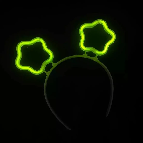 Glow Stick Karanlıkta Yanan Fosforlu Yıldız Taç 12 Adet - Resim 5