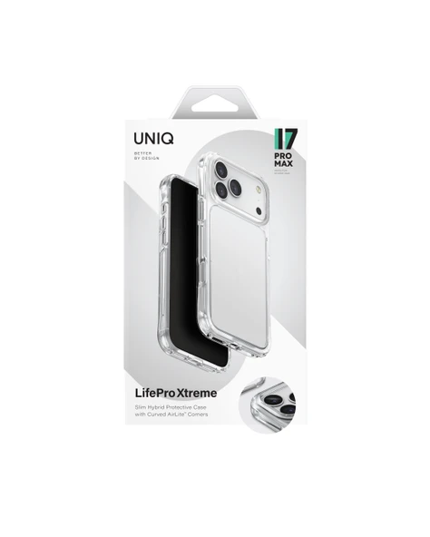 İphone 17 Pro Max Kılıf LifePro Xtreme AirLite™ Köşe Koruma Teknolojisi Şeffaf Kapak - Resim 6