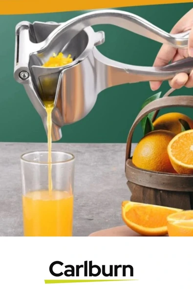 Özel Üretim Zararsız Yüzey Kaplamalı Portakal Limon Nar Paslanmaz Metal Meyve Sıkacağı El Presi - 2