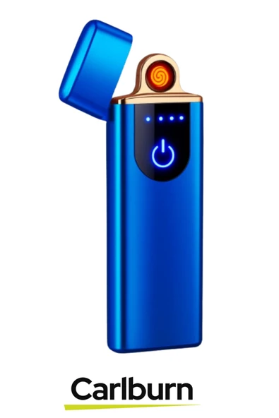 Premium Usb Şarjlı Rüzgardan Etkilenmez Dayanıklı Uzun Ömürlü Dokunmatik Alevsiz Elektrikli Çakmak - 3