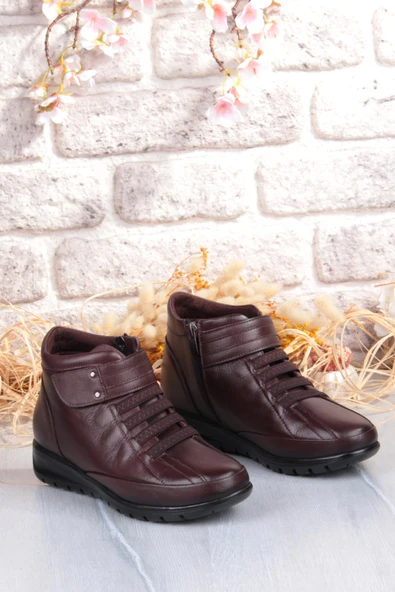 Pepita 7118 Rahat Esnek Kaymaz Taban Yumuşak Hakiki Deri Kadın Bot - Resim 12