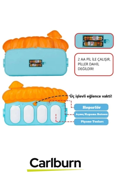 Özel Üretim Yumuşak Zemin Asılabilir Oyuncak Alanı Pilli Bebek Çocuk Piyanolu Mantar Oyun Halısı - 4