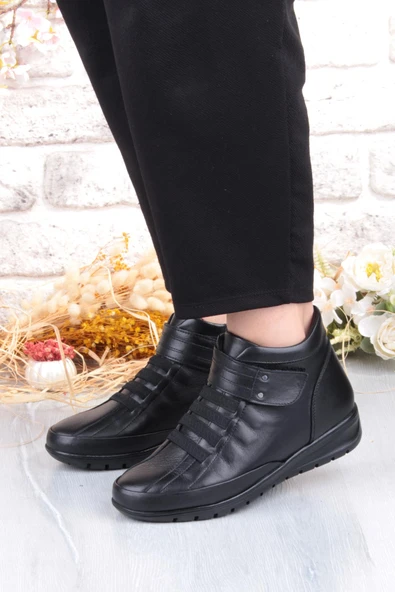 Pepita 7118 Rahat Esnek Kaymaz Taban Yumuşak Hakiki Deri Kadın Bot - Resim 2