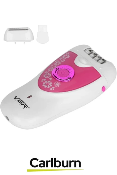 Premium Şarjlı Ergonomik Kompakt 2 Kademe Hız Ayarlı Profesyonel Döner 2 Başlıklı Epilasyon Aleti - 5