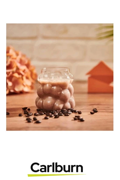 Özel Üretim Şeffaf İnce Isıya Karşı Dirençli Çay Kahve Su Dayanıklı Borosilikat Bubble Bardak - 3