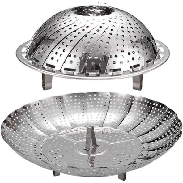 Paslanmaz Çelik Buharda Pişirme Sepeti - Resim 2