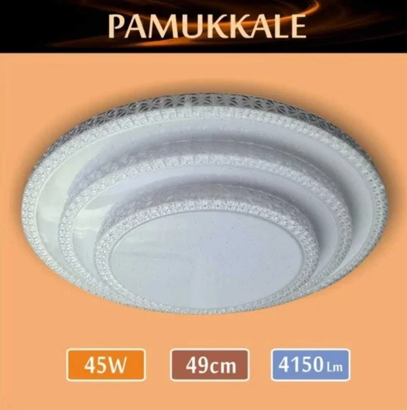 Sıva Üstü Led Panel 45W 49 cm çapında Model Pamukkale Led Avize - 1