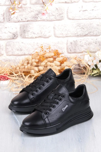 Pepita 6677 Rahat Kalın Air Taban Taban Hakiki Deri Erkek Ayakkabı - Resim 3