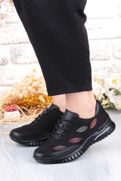 Pepita 9406 Comfort Yumuşak Esnek Kauçuk Kaymaz Taban Hakiki Deri Kadın Ayakkabı - Resim 2