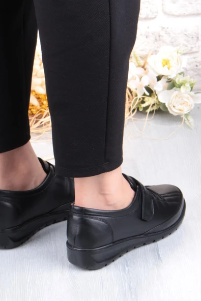 Pepita 7679 Comfort Yumuşak Esnek Kauçuk Kaymaz Taban Hakiki Deri Kadın Ayakkabı - Resim 4