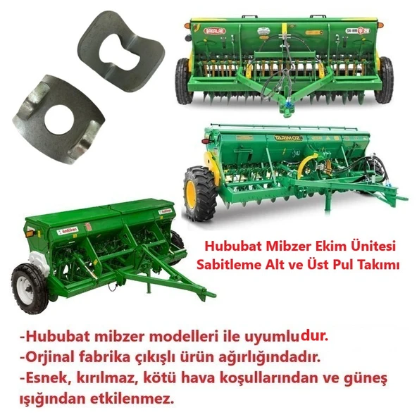 Hububat Mibzeri Ekim Ünitesi Sabitleme Alt ve Üst Pul Takımı-6 Adet - Resim 2