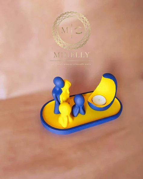 Minelly Özel Tasarım Fenerbahçe Aile & Ay Işığı Seti - 3