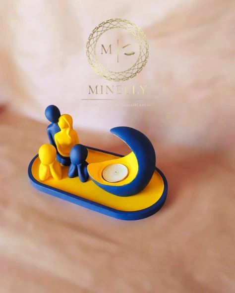 Minelly Özel Tasarım Fenerbahçe Aile & Ay Işığı Seti - 4