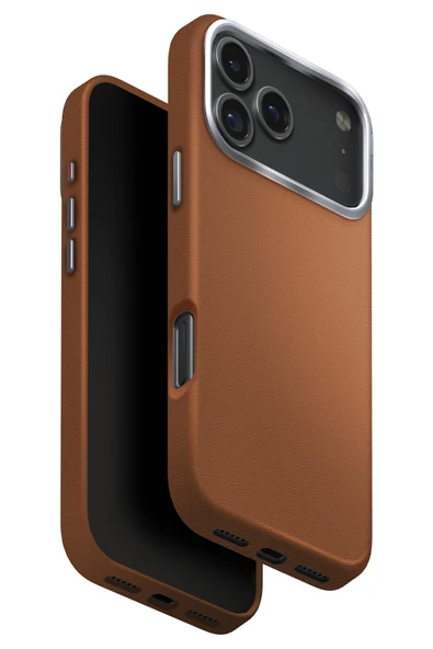 İphone 17 Pro Kılıf Lyden Vegan Deri Kaplama İnovatif Görünüm Magsafe Premium Kapak - 7