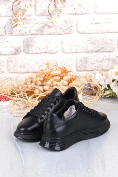 Pepita 6677 Rahat Kalın Air Taban Taban Hakiki Deri Erkek Ayakkabı - Resim 4