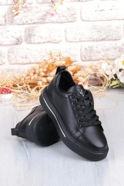 Pepita M054 Rahat Hafif Kalın Taban Hakiki Deri Erkek Ayakkabı - Resim 4