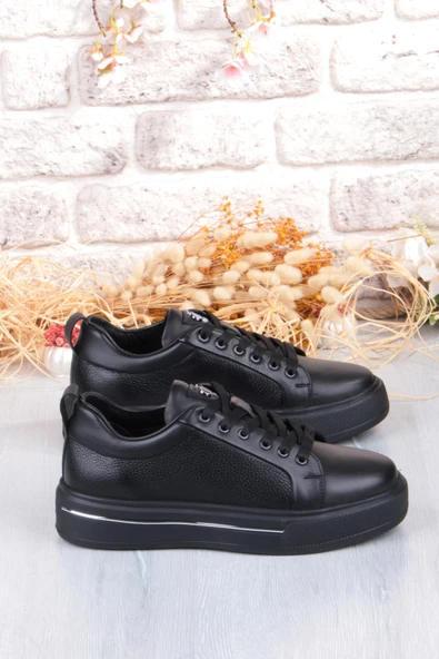 Pepita M054 Rahat Hafif Kalın Taban Hakiki Deri Erkek Ayakkabı - Resim 2