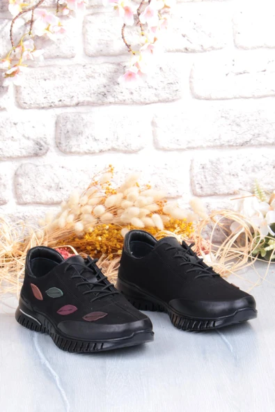 Pepita 9406 Comfort Yumuşak Esnek Kauçuk Kaymaz Taban Hakiki Deri Kadın Ayakkabı - Resim 5