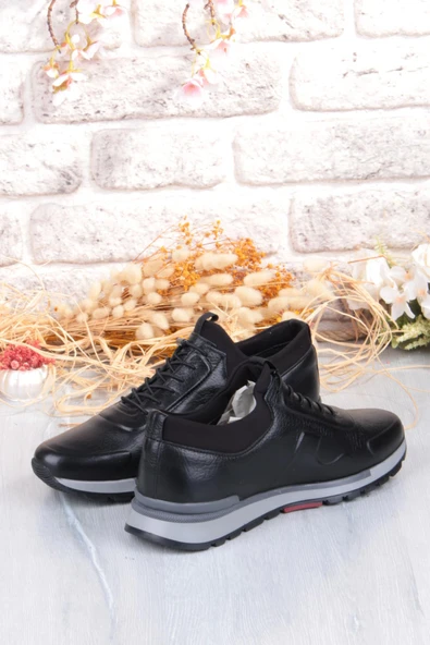 Pepita 5333 Rahat Lastikli Kauçuk Taban Hakiki Deri Erkek Ayakkabı - Resim 4