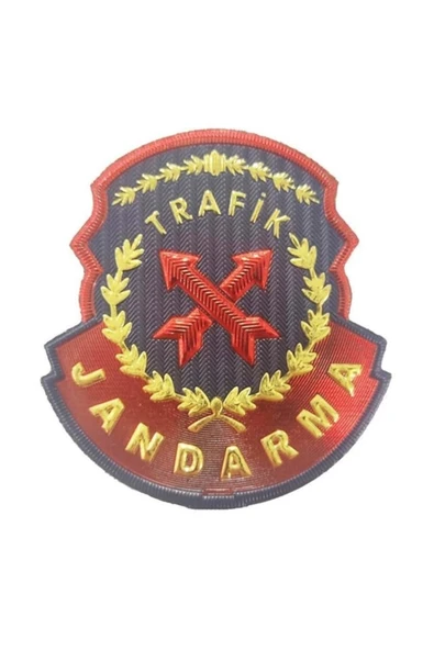 Jandarma Trafik Kol Arması 3d, 2025 Yeni Model Tip Cırtlı, Standart Ölçü, 1.sınıf Plastik Kalite ürün görseli