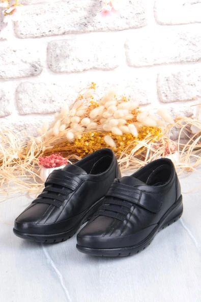 Pepita 7679 Comfort Yumuşak Esnek Kauçuk Kaymaz Taban Hakiki Deri Kadın Ayakkabı - Resim 6