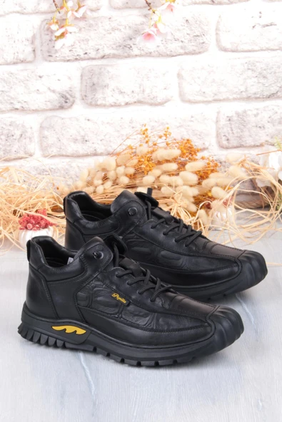 Pepita 1040 Rahat Lastik Bağçıklı Kauçuk Taban Nubuk Hakiki Deri Erkek Ayakkabı ürün görseli