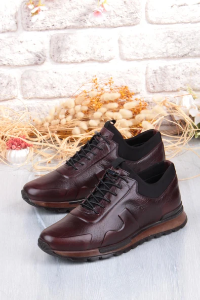 Pepita 5333 Rahat Lastikli Kauçuk Taban Hakiki Deri Erkek Ayakkabı - Resim 9