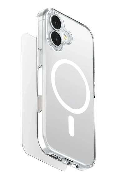 İphone 17 Kılıf Ekran Koruyucu ve Lens Koruyucu 3in1 Set Magsafe Clearvue Serisi MagClick™ - Resim 2