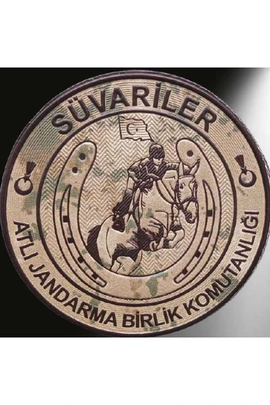 Jandarma SÜVARİLER Kamuflaj 3d Arması,2025 Yeni Tip Cırtlı,Standart Ölçü,1.sınıf Plastik Kalite ürün görseli