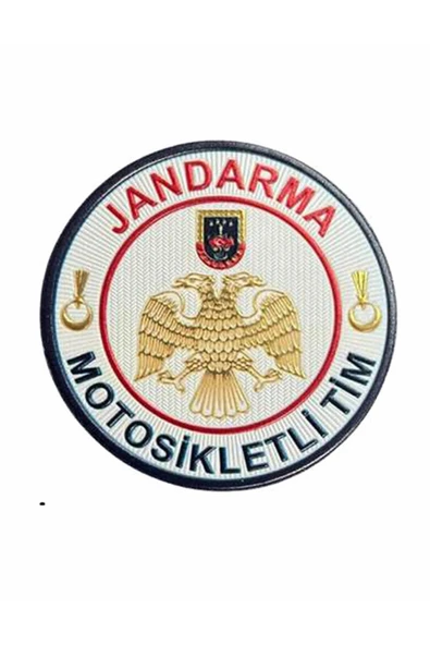 Jandarma Motosiklet Timi 3d Arması,2025 Yeni Model Cırtlı,standart Ölçü,1.sınıf Plastik Ultra Kalite ürün görseli