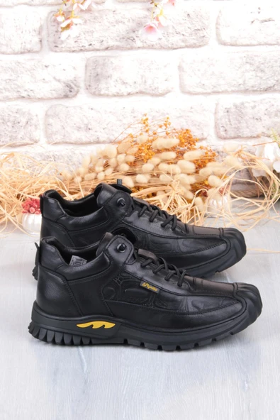 Pepita 1040 Rahat Lastik Bağçıklı Kauçuk Taban Nubuk Hakiki Deri Erkek Ayakkabı - Resim 2