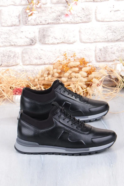 Pepita 5333 Rahat Lastikli Kauçuk Taban Hakiki Deri Erkek Ayakkabı - Resim 2