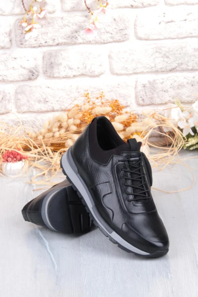 Pepita 5333 Rahat Lastikli Kauçuk Taban Hakiki Deri Erkek Ayakkabı - Resim 5