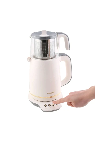Homend Royaltea 1760h Konuşan Çay Makinesi Krem Gold - 8