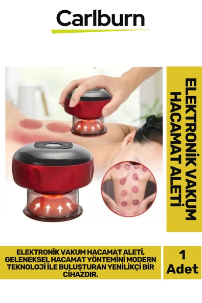 Premium 6 Isı Modlu Lcd Led Ekran Kırmızı Işık Terapi Bölgesel Elektronik Vakum Hacamat Aleti