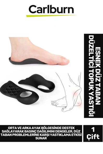 Özel Üretim Yumuşak Silikon Yürüyüş Konfor Artırıcı Esnek Düz Taban Düzeltici Topuk Yastığı