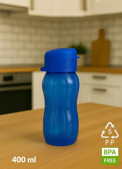 2'li Set BPA Free 400 ml Su Şişesi – Kokusuz, Akıtmaz, PP-5, Spor ve Okul Suluk - 3