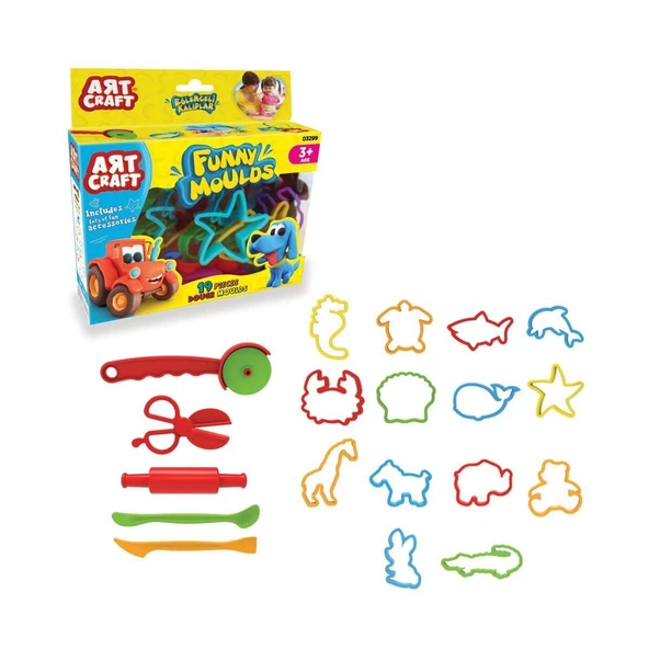 03299 Art Craft 19 parça EĞLENCELİ KALIPLAR ürün görseli