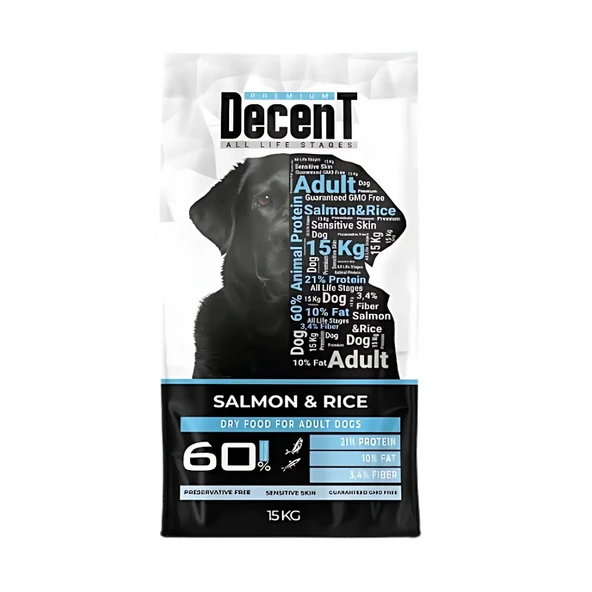 Decent Somonlu Yetişkin Köpek Maması 15 Kg ürün görseli 1