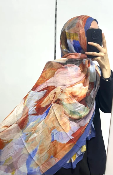 Desenli Organik Alegra Rami Şal - 5654 ürün görseli