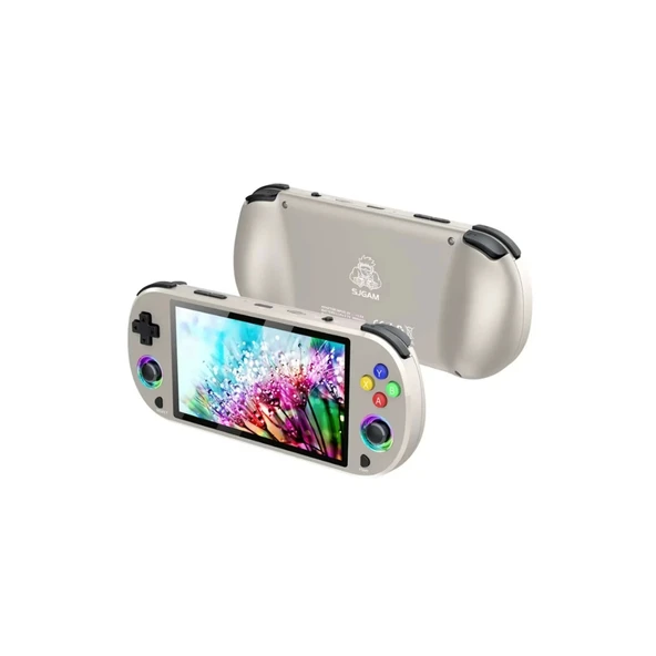 M22 Pro Retro Oyun Konsolu 5.0 ’’ıps Ekran Dahili 20000+ Oyun Emülatörleri Rgb Led Joystick