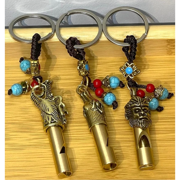 Metal Figürlü Düdük Anahtarlık Alk4461